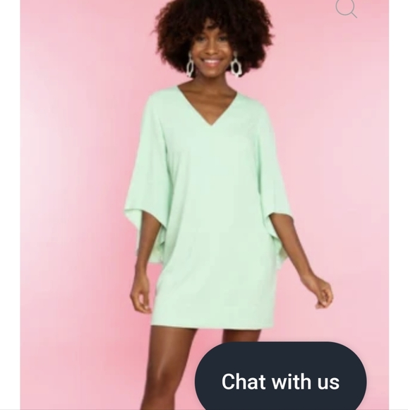 Crosby Olivia Dress with Trumpet Sleeves - Picture 1 of 5